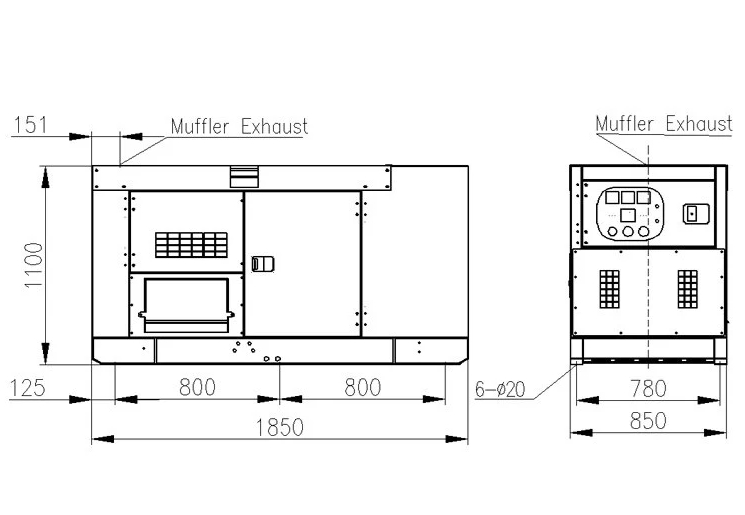 Perkins A-P22 20kVA Diesel Generator For House